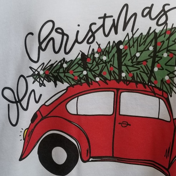 SALE 12.00 ..Oh Christmas Tree Tee Shirt - Picture 3 of 5